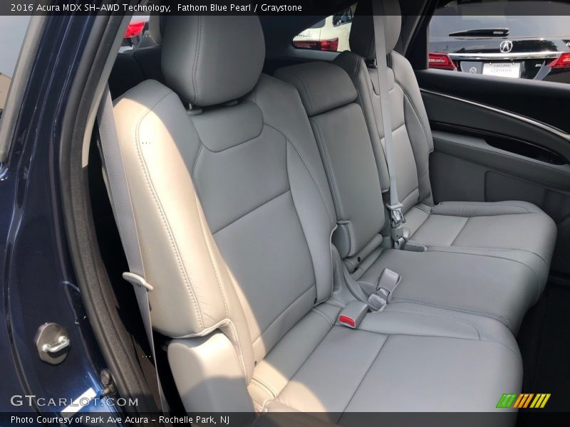 Fathom Blue Pearl / Graystone 2016 Acura MDX SH-AWD Technology