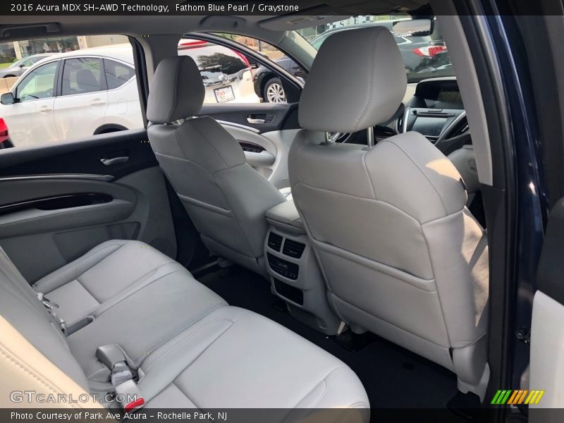 Fathom Blue Pearl / Graystone 2016 Acura MDX SH-AWD Technology
