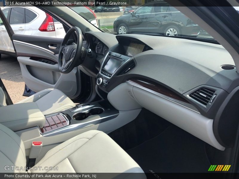 Fathom Blue Pearl / Graystone 2016 Acura MDX SH-AWD Technology