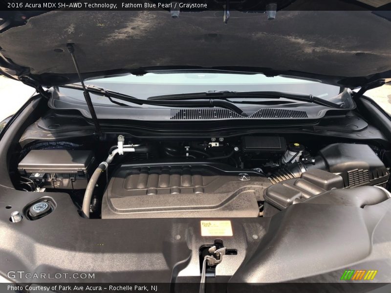 Fathom Blue Pearl / Graystone 2016 Acura MDX SH-AWD Technology