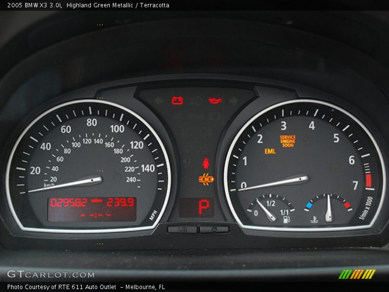 Highland Green Metallic / Terracotta 2005 BMW X3 3.0i