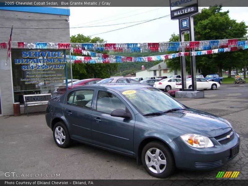 Blue Granite Metallic / Gray 2005 Chevrolet Cobalt Sedan