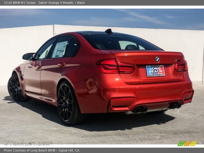 Sakhir Orange II Metallic / Black 2018 BMW M3 Sedan