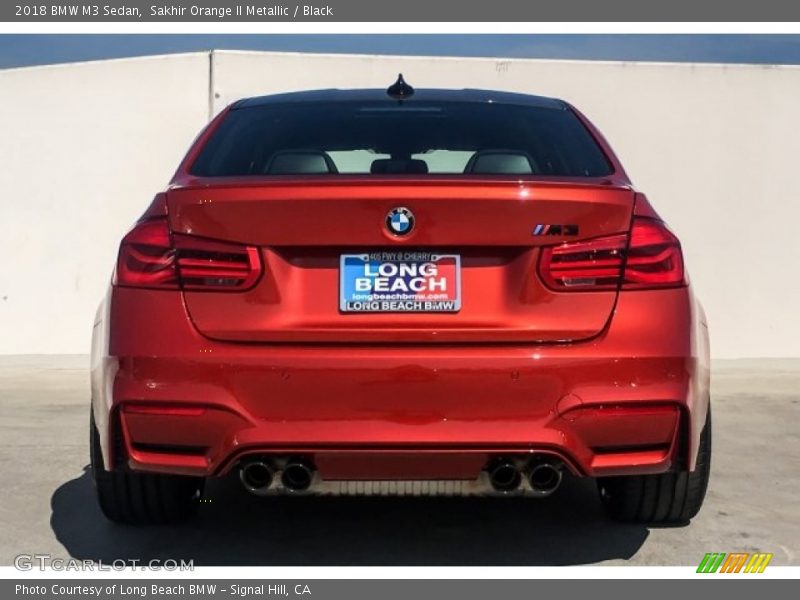 Sakhir Orange II Metallic / Black 2018 BMW M3 Sedan