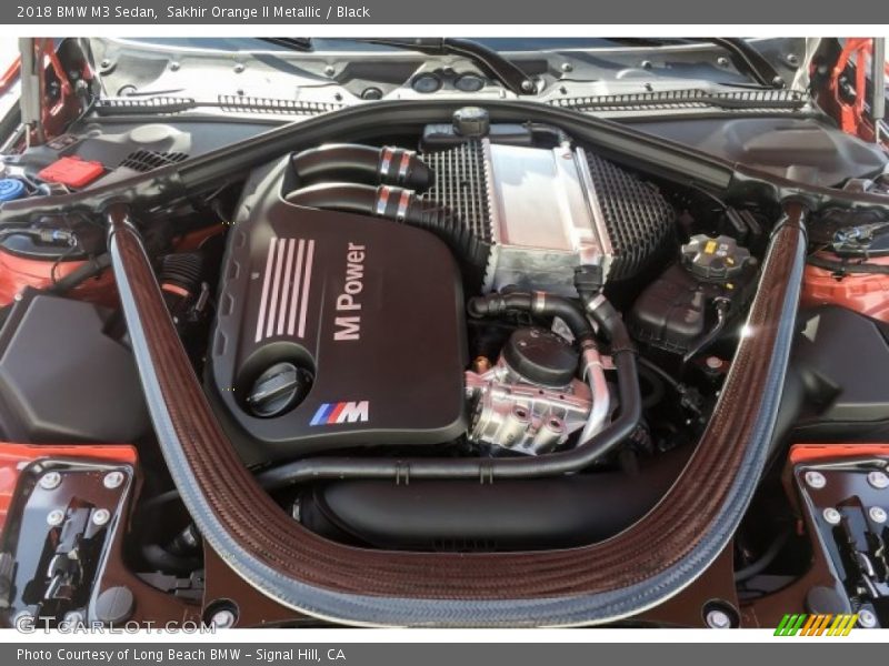 Sakhir Orange II Metallic / Black 2018 BMW M3 Sedan