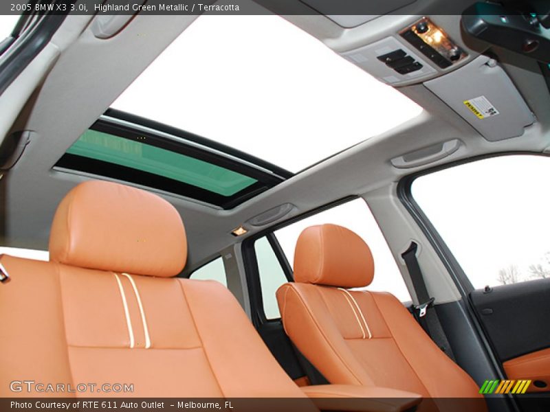 Highland Green Metallic / Terracotta 2005 BMW X3 3.0i