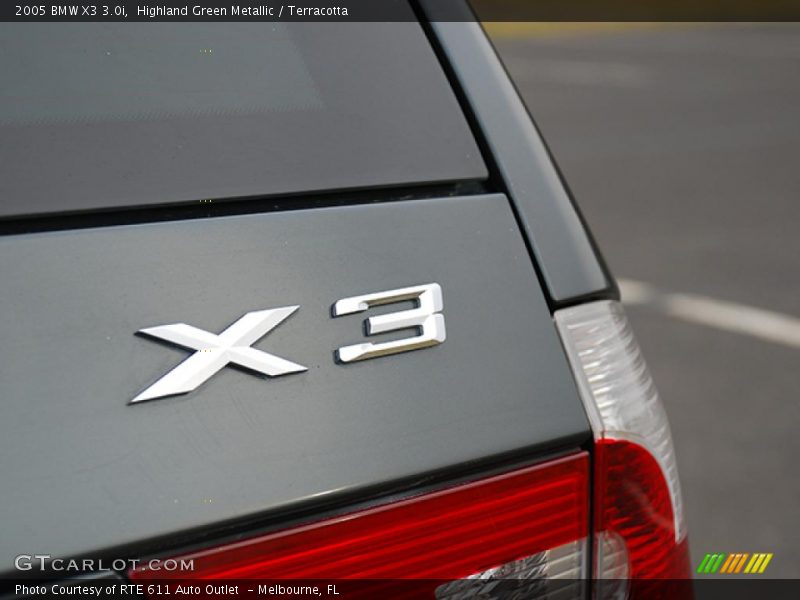 Highland Green Metallic / Terracotta 2005 BMW X3 3.0i