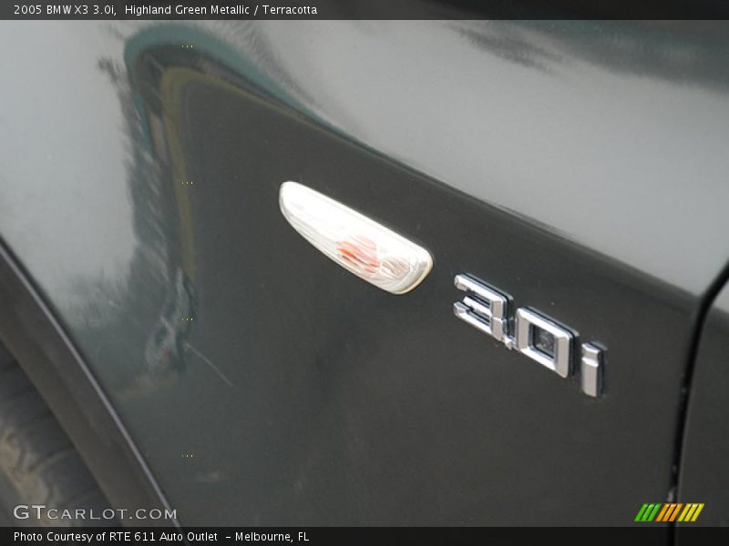 Highland Green Metallic / Terracotta 2005 BMW X3 3.0i