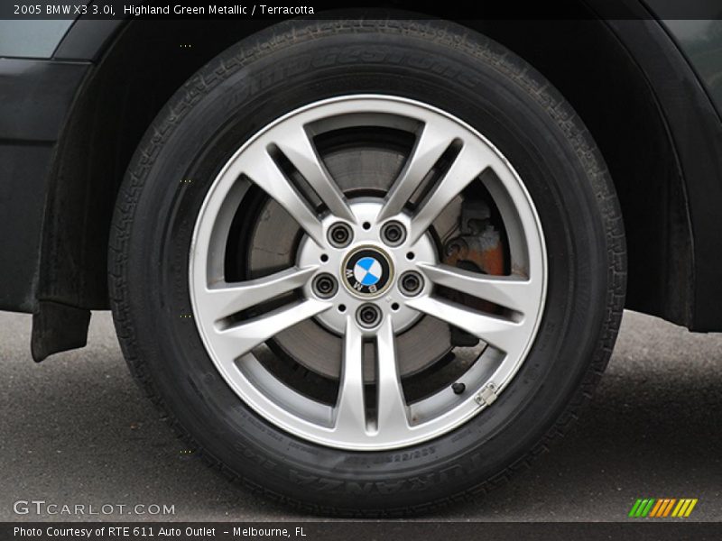 Highland Green Metallic / Terracotta 2005 BMW X3 3.0i
