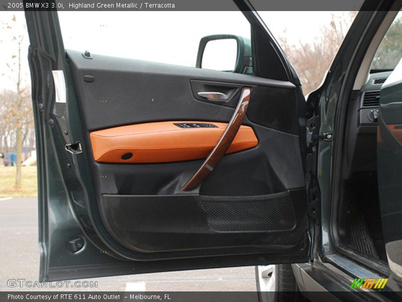 Highland Green Metallic / Terracotta 2005 BMW X3 3.0i