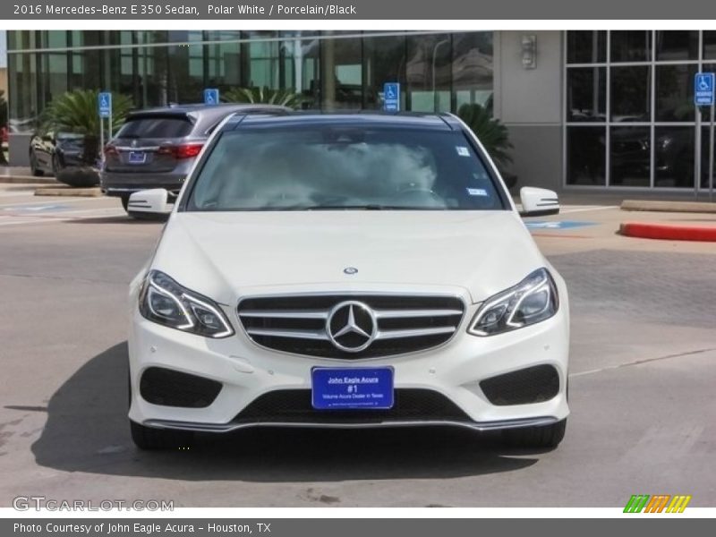 Polar White / Porcelain/Black 2016 Mercedes-Benz E 350 Sedan