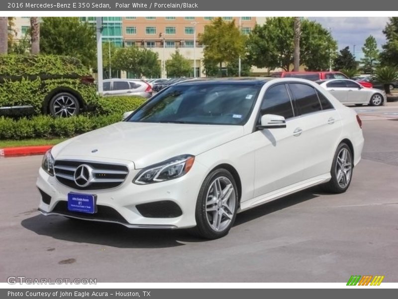 Polar White / Porcelain/Black 2016 Mercedes-Benz E 350 Sedan