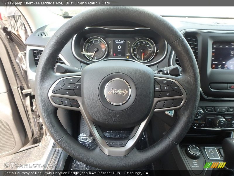 Billet Silver Metallic / Black 2019 Jeep Cherokee Latitude 4x4