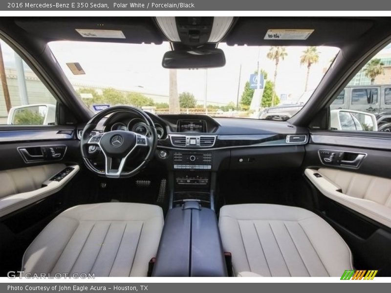 Polar White / Porcelain/Black 2016 Mercedes-Benz E 350 Sedan