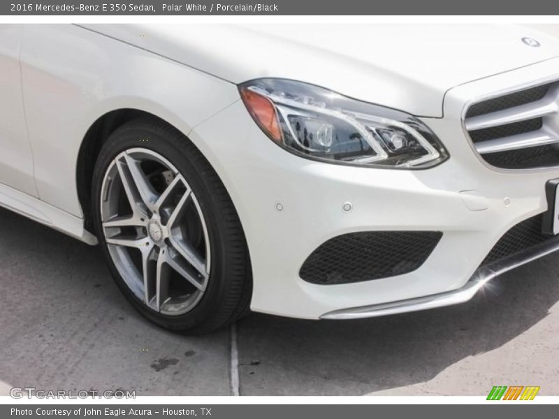 Polar White / Porcelain/Black 2016 Mercedes-Benz E 350 Sedan