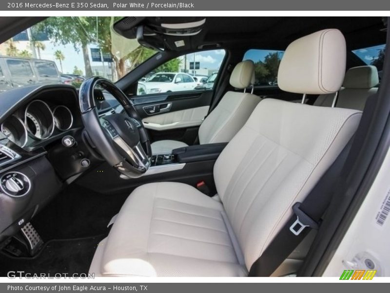 Polar White / Porcelain/Black 2016 Mercedes-Benz E 350 Sedan