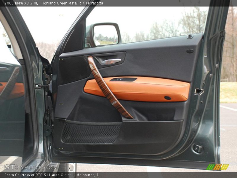Highland Green Metallic / Terracotta 2005 BMW X3 3.0i