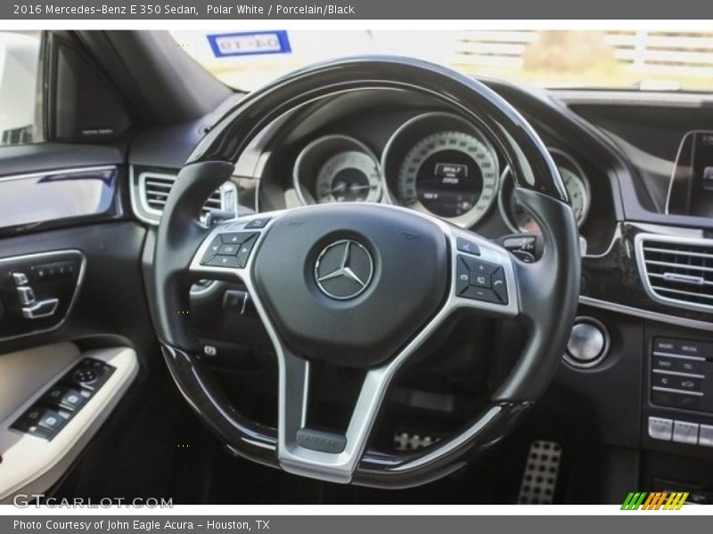 Polar White / Porcelain/Black 2016 Mercedes-Benz E 350 Sedan