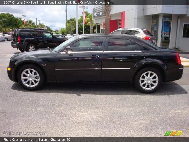 Brilliant Black / Dark Slate Gray/Light Graystone 2007 Chrysler 300 Touring