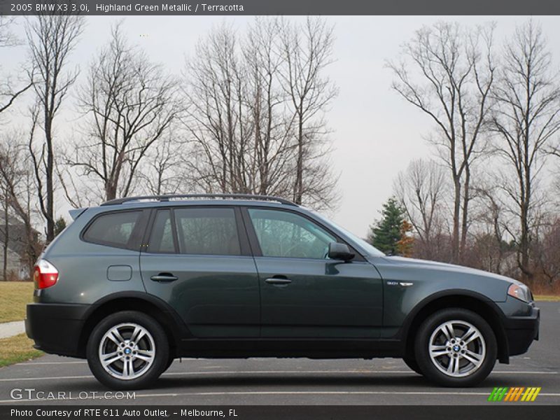 Highland Green Metallic / Terracotta 2005 BMW X3 3.0i