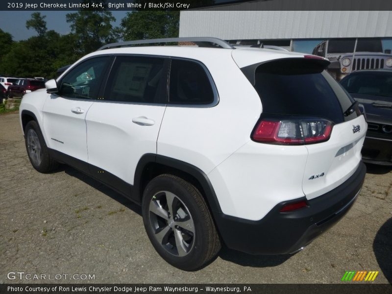 Bright White / Black/Ski Grey 2019 Jeep Cherokee Limited 4x4