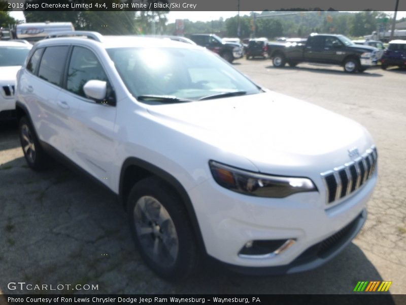 Bright White / Black/Ski Grey 2019 Jeep Cherokee Limited 4x4