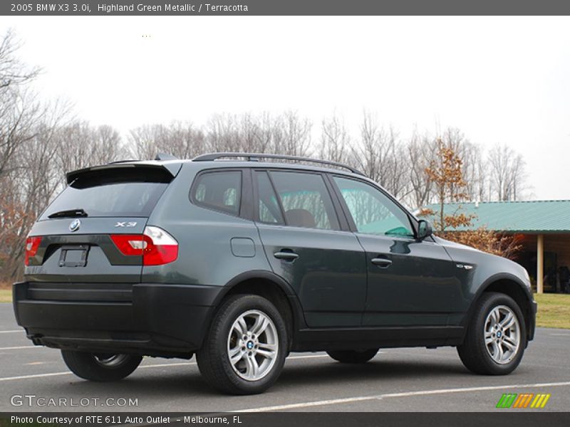 Highland Green Metallic / Terracotta 2005 BMW X3 3.0i