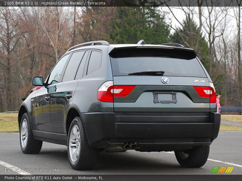 Highland Green Metallic / Terracotta 2005 BMW X3 3.0i