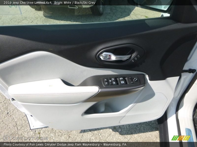 Bright White / Black/Ski Grey 2019 Jeep Cherokee Limited 4x4