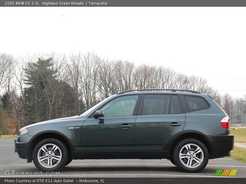 Highland Green Metallic / Terracotta 2005 BMW X3 3.0i