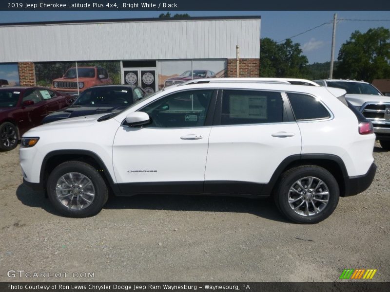 Bright White / Black 2019 Jeep Cherokee Latitude Plus 4x4