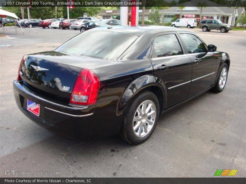 Brilliant Black / Dark Slate Gray/Light Graystone 2007 Chrysler 300 Touring