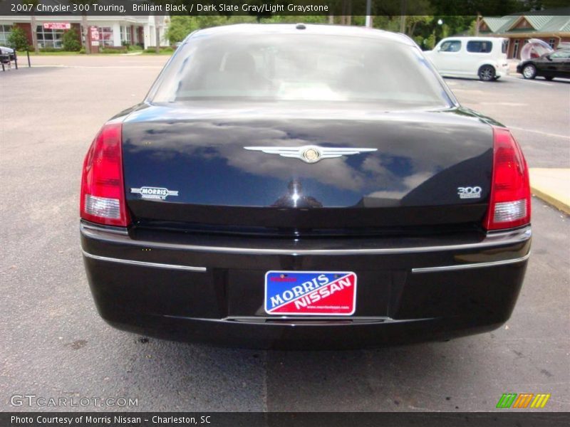 Brilliant Black / Dark Slate Gray/Light Graystone 2007 Chrysler 300 Touring
