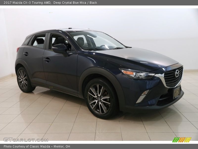 Deep Crystal Blue Mica / Black 2017 Mazda CX-3 Touring AWD