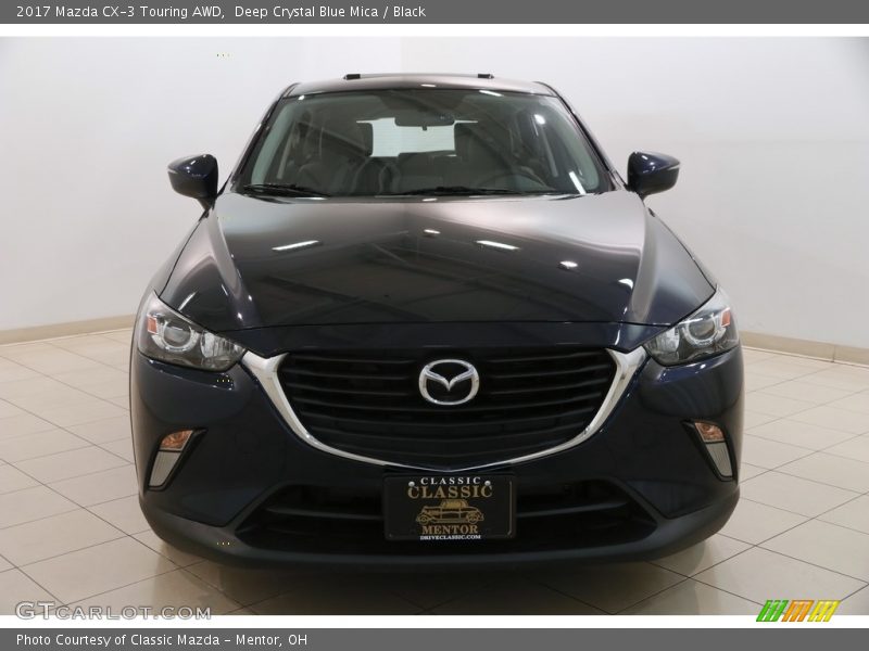 Deep Crystal Blue Mica / Black 2017 Mazda CX-3 Touring AWD