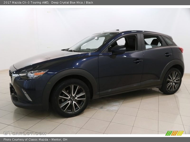 Deep Crystal Blue Mica / Black 2017 Mazda CX-3 Touring AWD