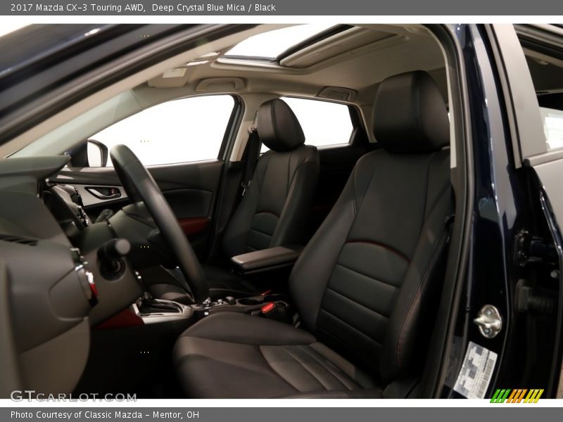 Deep Crystal Blue Mica / Black 2017 Mazda CX-3 Touring AWD