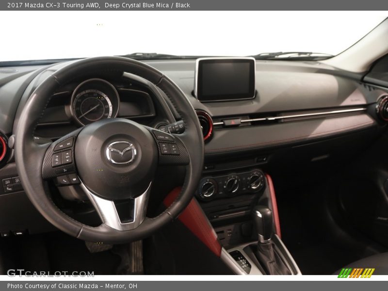 Deep Crystal Blue Mica / Black 2017 Mazda CX-3 Touring AWD