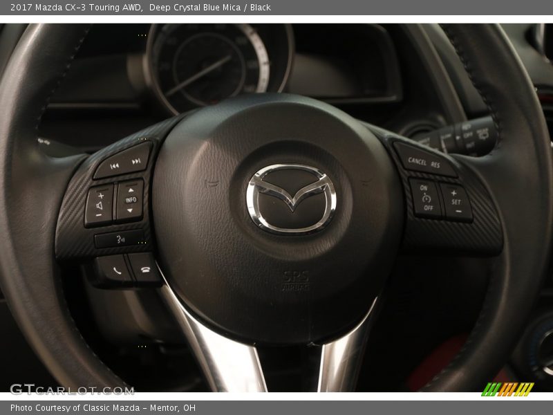 Deep Crystal Blue Mica / Black 2017 Mazda CX-3 Touring AWD