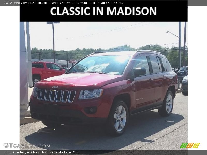 Deep Cherry Red Crystal Pearl / Dark Slate Gray 2012 Jeep Compass Latitude