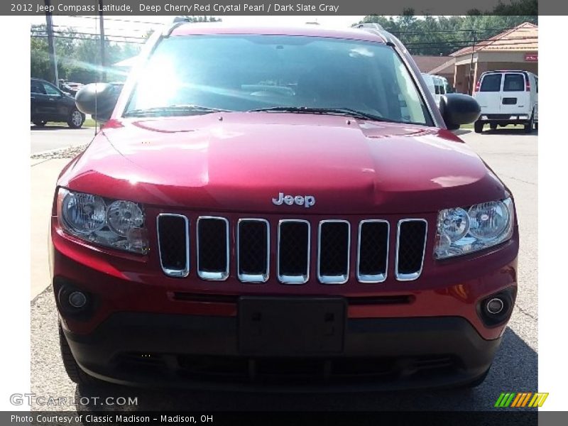 Deep Cherry Red Crystal Pearl / Dark Slate Gray 2012 Jeep Compass Latitude