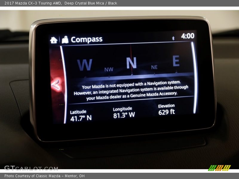 Deep Crystal Blue Mica / Black 2017 Mazda CX-3 Touring AWD