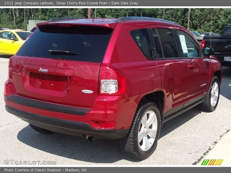 Deep Cherry Red Crystal Pearl / Dark Slate Gray 2012 Jeep Compass Latitude