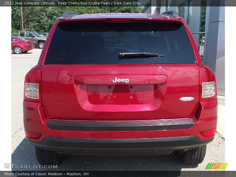 Deep Cherry Red Crystal Pearl / Dark Slate Gray 2012 Jeep Compass Latitude
