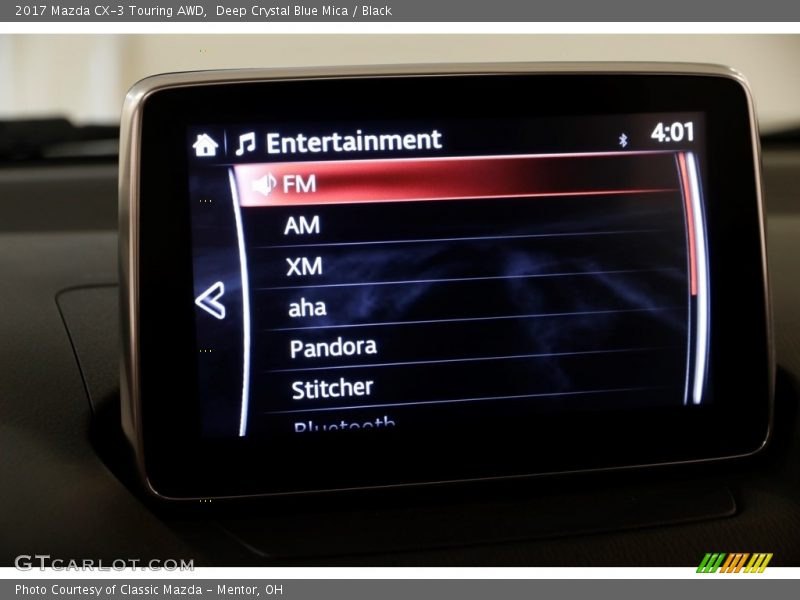 Deep Crystal Blue Mica / Black 2017 Mazda CX-3 Touring AWD
