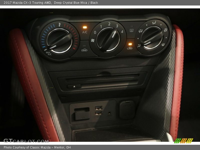 Deep Crystal Blue Mica / Black 2017 Mazda CX-3 Touring AWD