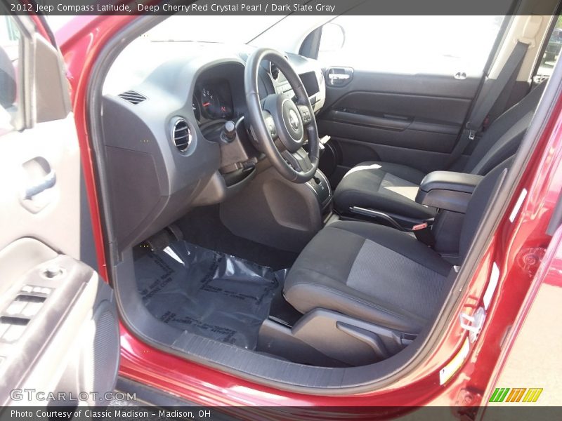 Deep Cherry Red Crystal Pearl / Dark Slate Gray 2012 Jeep Compass Latitude