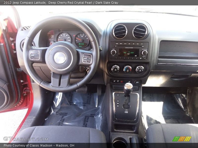 Deep Cherry Red Crystal Pearl / Dark Slate Gray 2012 Jeep Compass Latitude