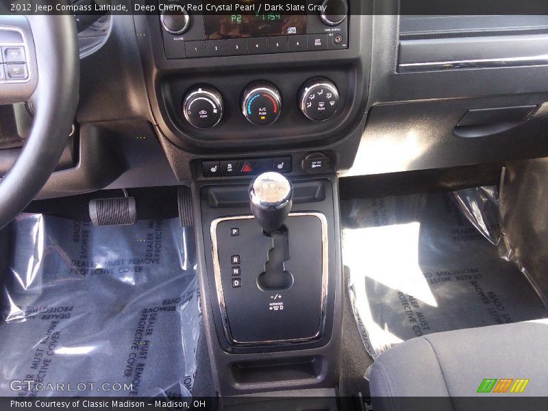 Deep Cherry Red Crystal Pearl / Dark Slate Gray 2012 Jeep Compass Latitude