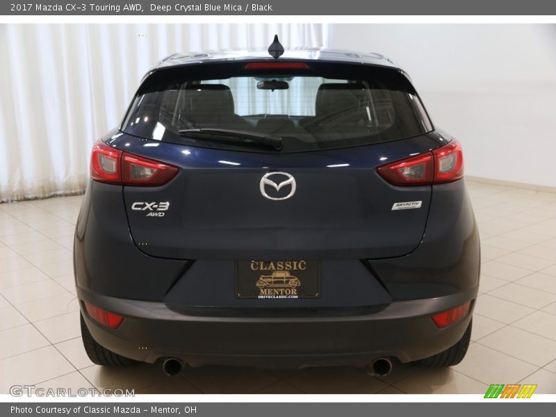 Deep Crystal Blue Mica / Black 2017 Mazda CX-3 Touring AWD